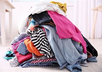 Pile of clothes ready for the laundry