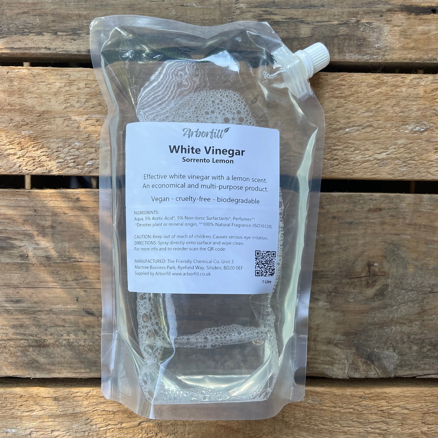 White Vinegar 1 Litre refill (Unscented or Sorrento Lemon)