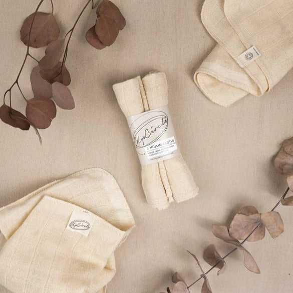 Organic Cotton Muslin Cloths