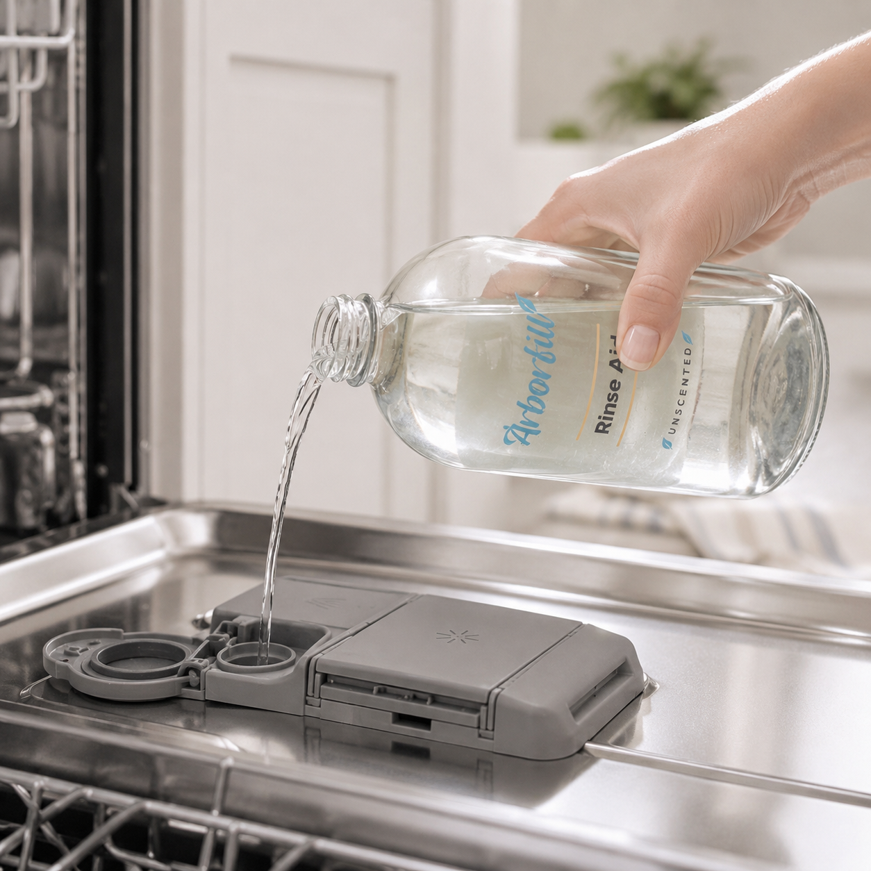 Rinse Aid - Refillable Glass Bottle (500ml)