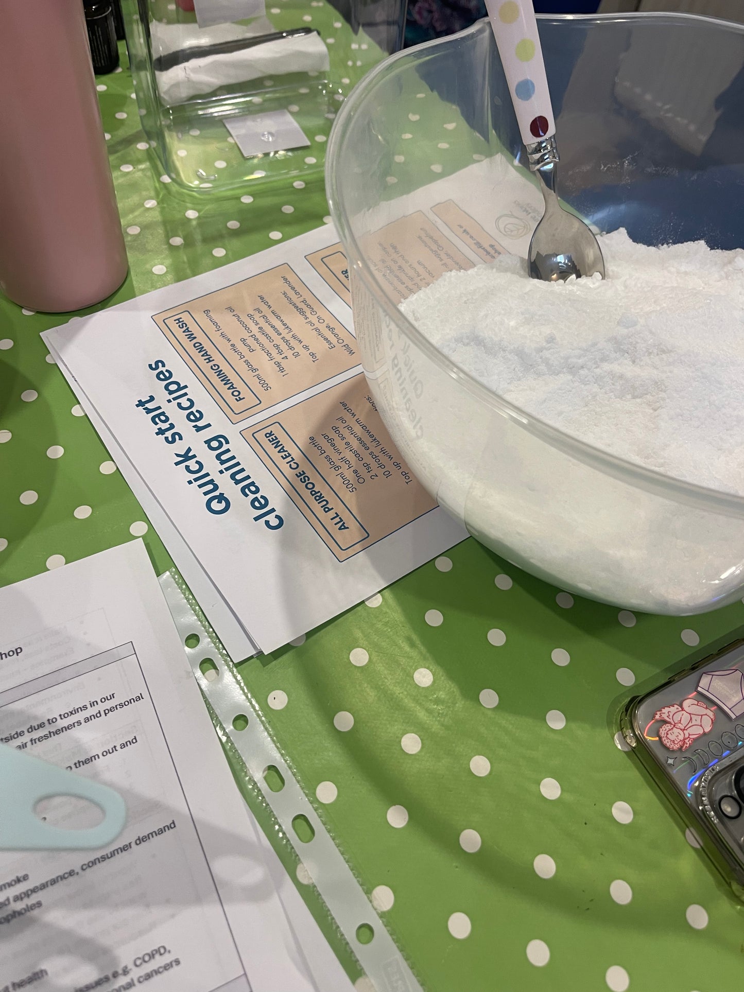Low tox living and green cleaning workshop
