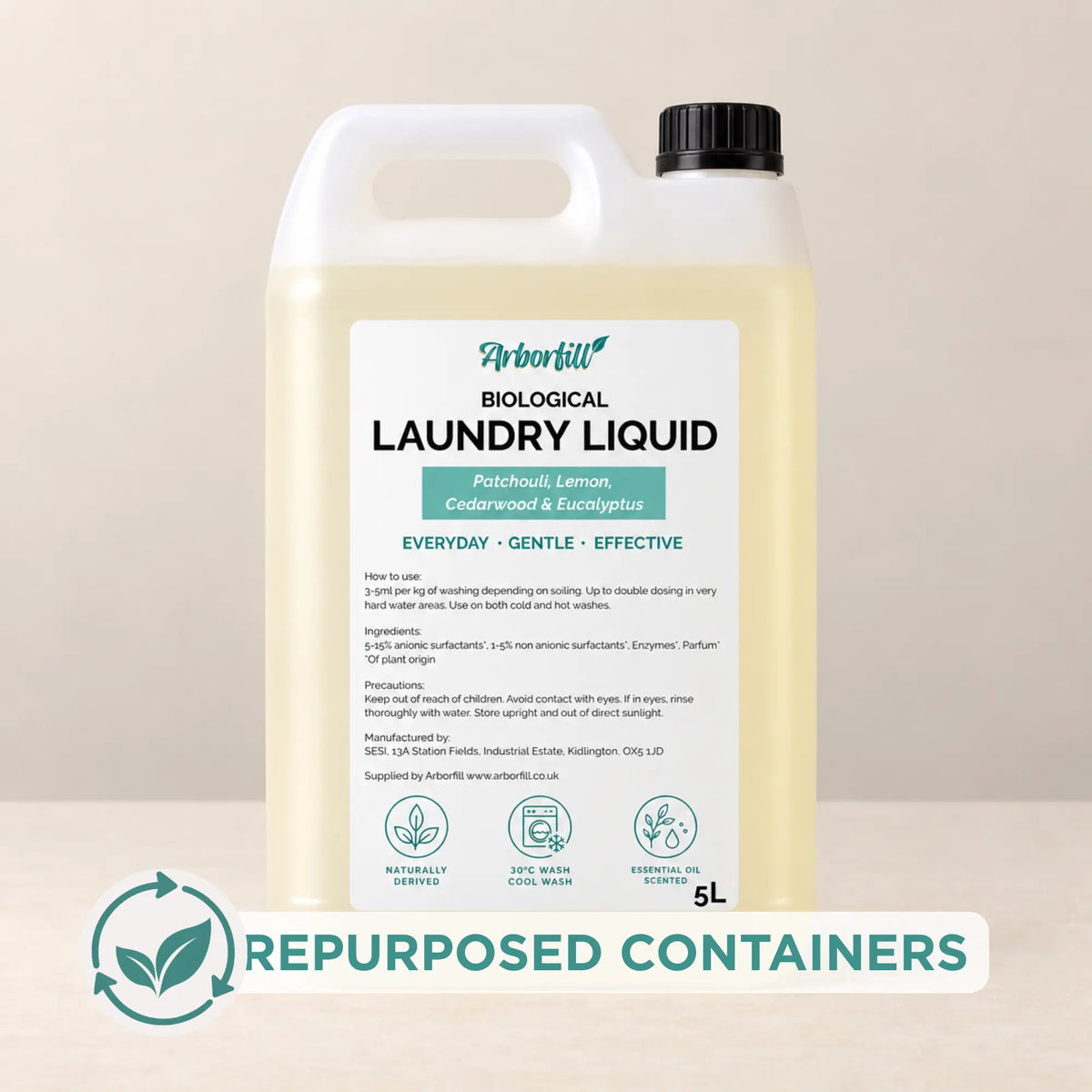Bulk 5 Litre Biological Laundry Liquid