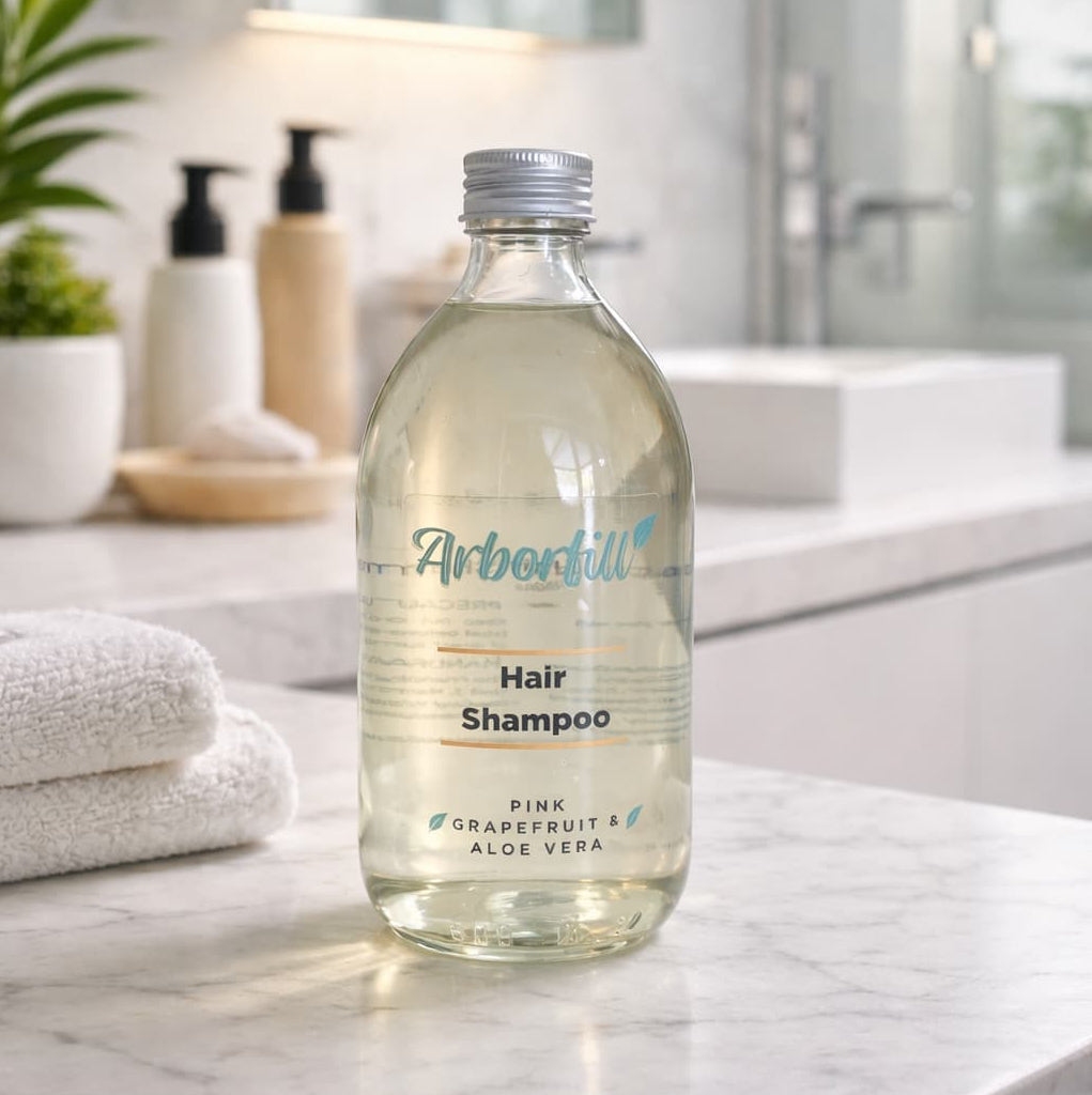 Hair Shampoo - Refillable Glass Bottle (500ml)