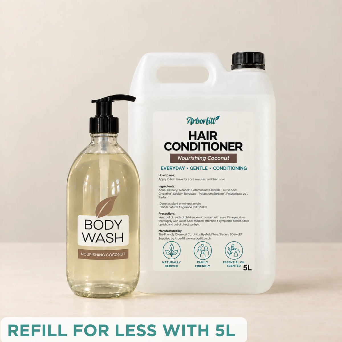 Hair Conditioner - Refillable Glass Bottle (500ml)