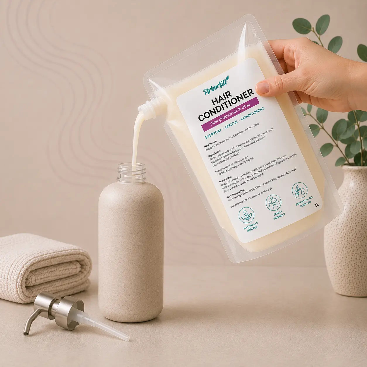 Hair Conditioner - Pouch Refill 1L