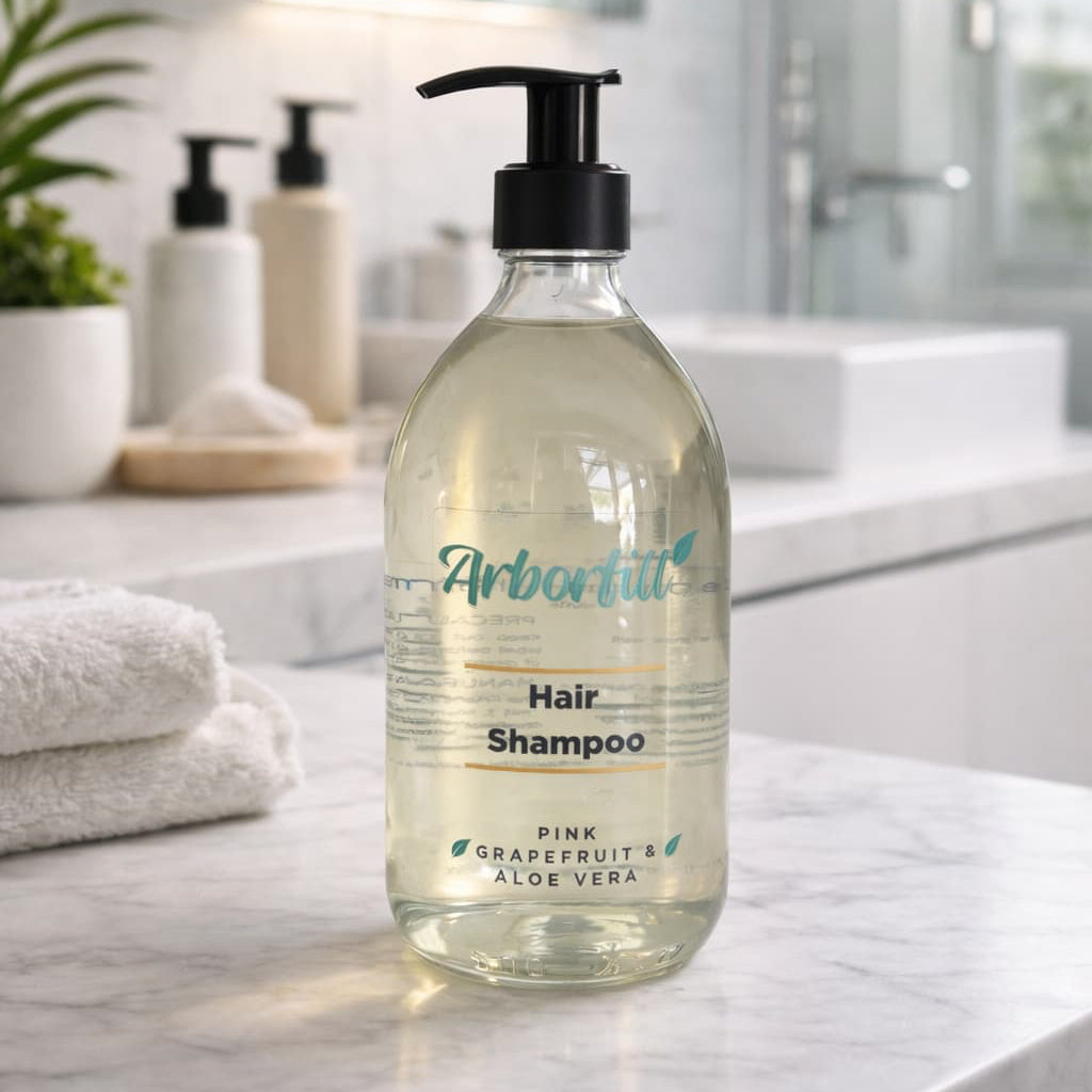 Hair Shampoo - Refillable Glass Bottle (500ml)
