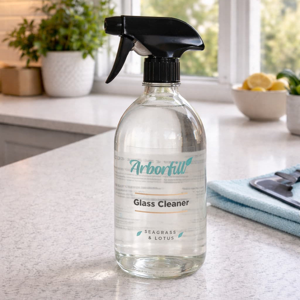 Window & Glass Cleaner - Refillable Glass Bottle (500ml)