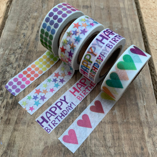 Washi Tape (4 designs available)
