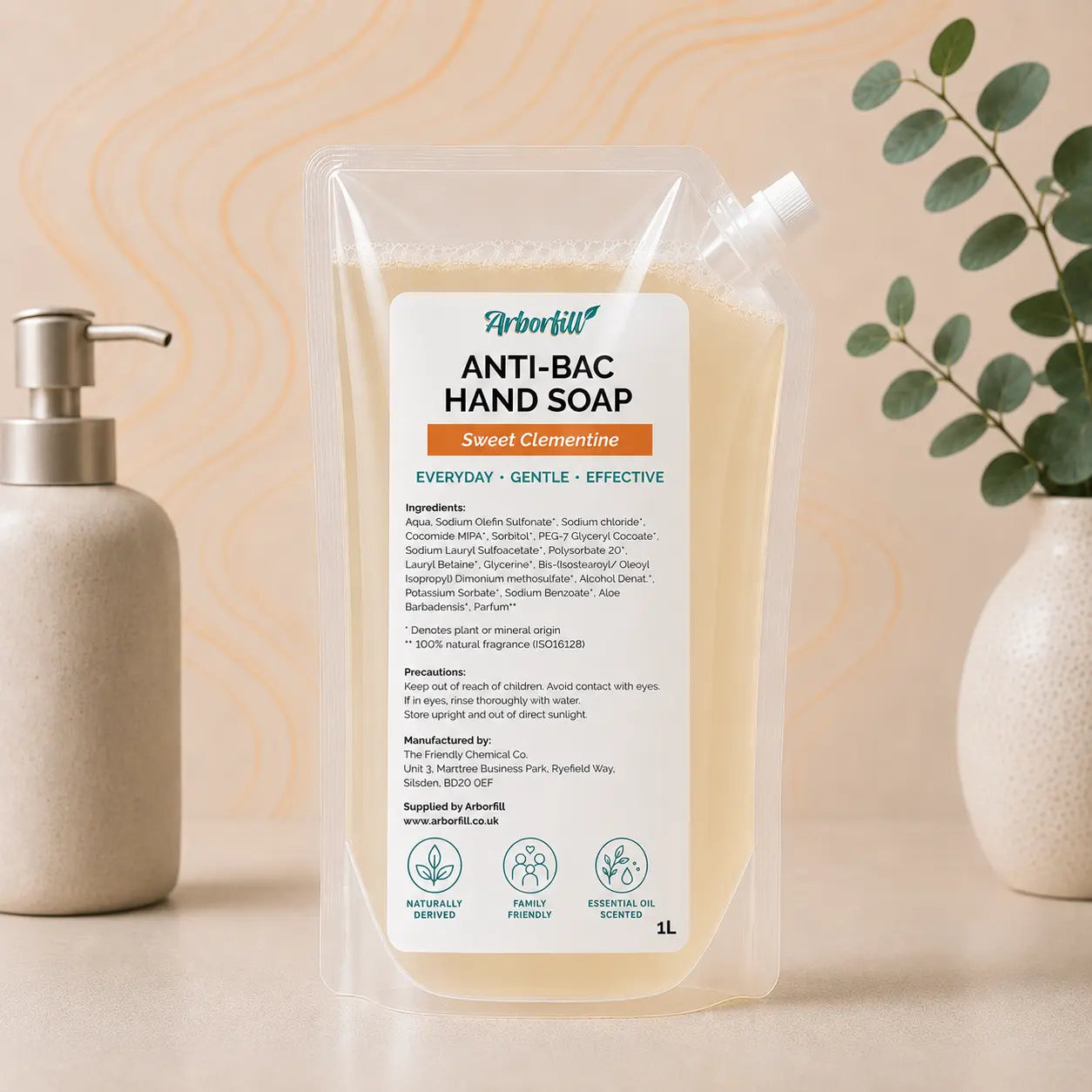Antibacterial Hand Soap - Refill Pouch 1L