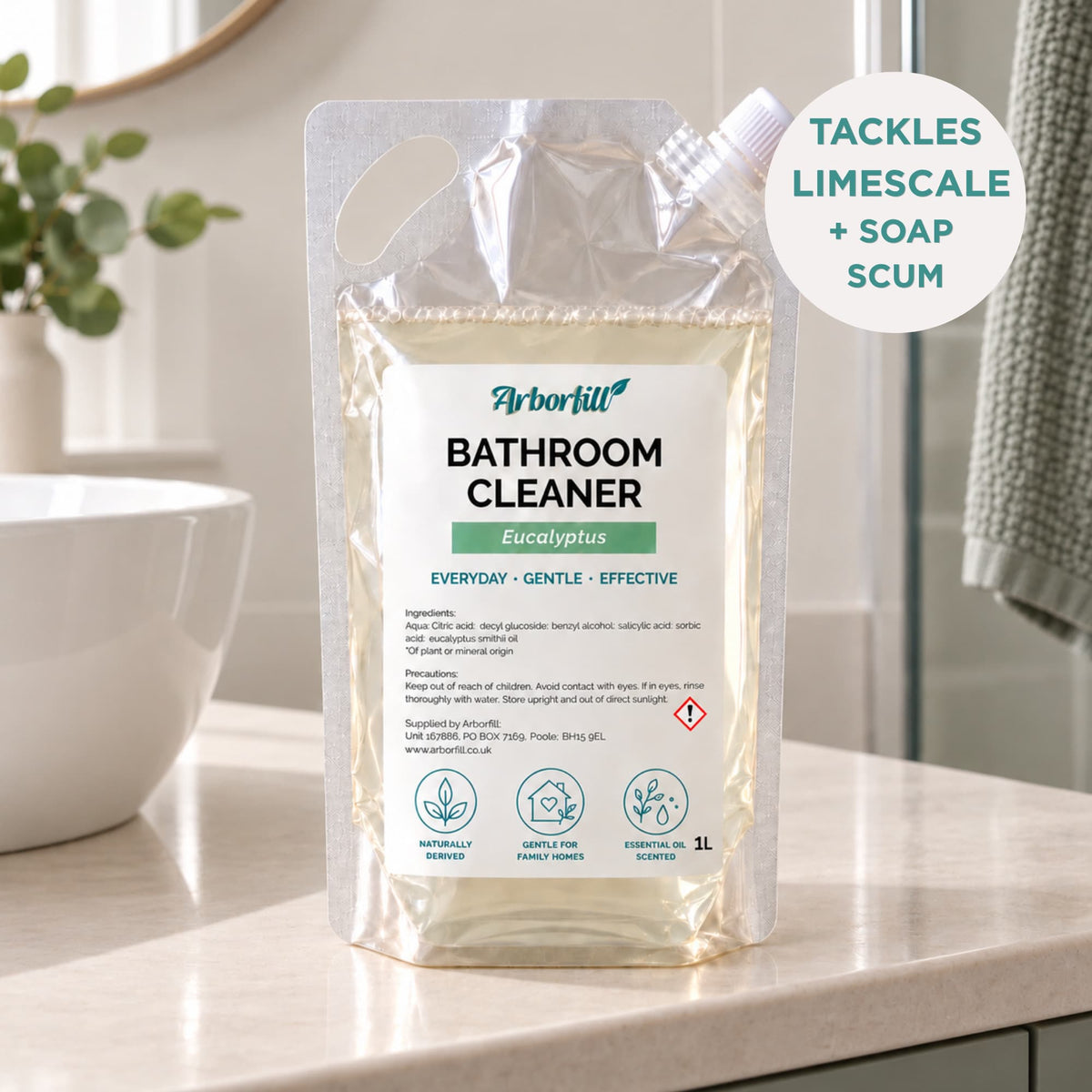 Everyday Bathroom Cleaner - 1L Refill Pouch
