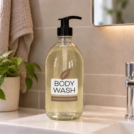 Body Wash / Bubble Bath - Refillable Glass Bottle (500ml)