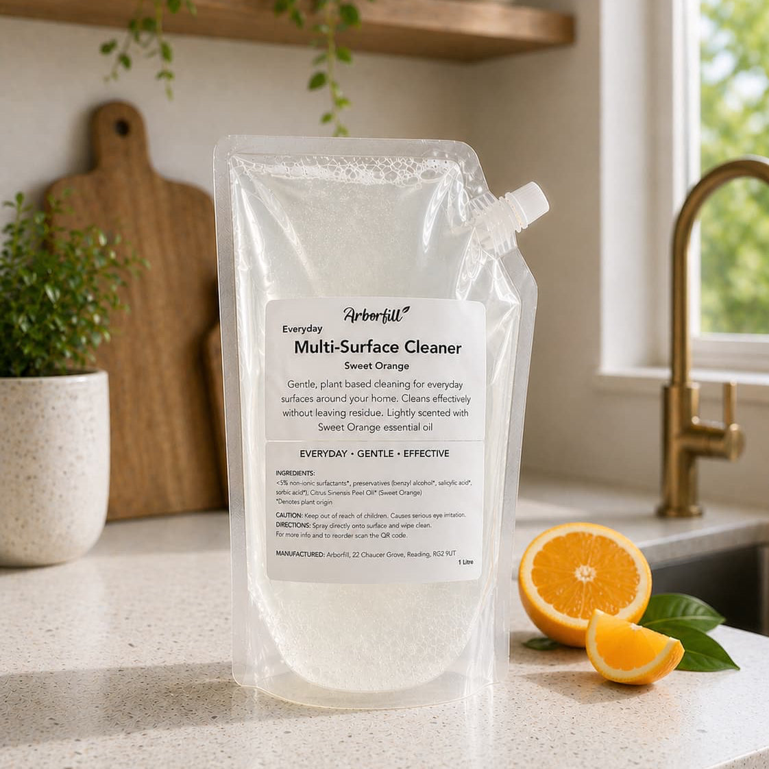 Everyday Multi-Surface Cleaner - Essential Oil or Fragrance Free - 1L Pouch