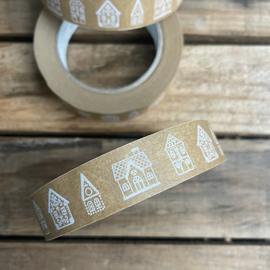 Gingerbread house paper tape