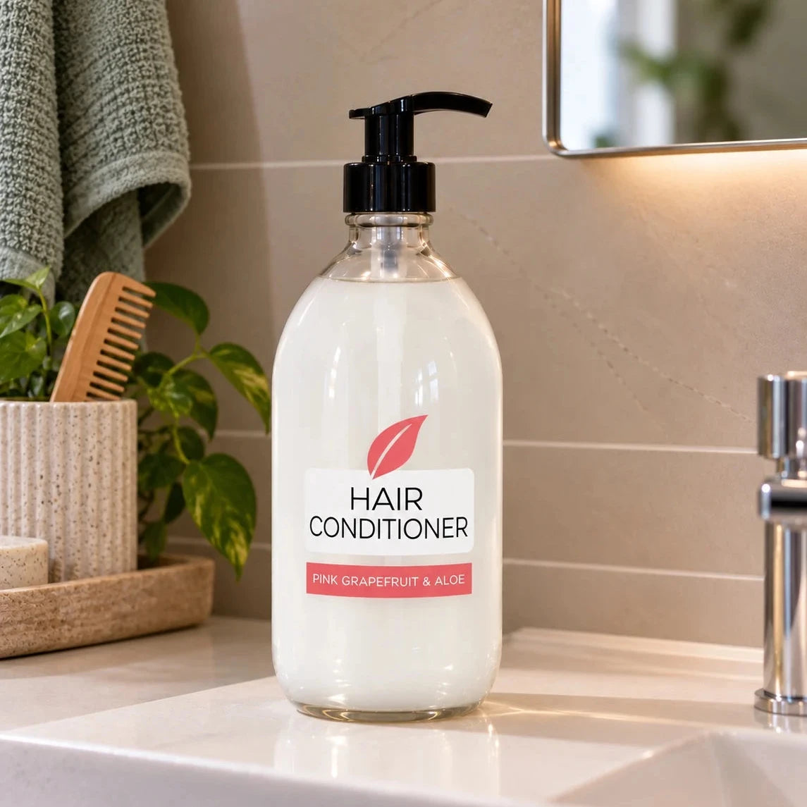 Hair Conditioner - Refillable Glass Bottle (500ml)