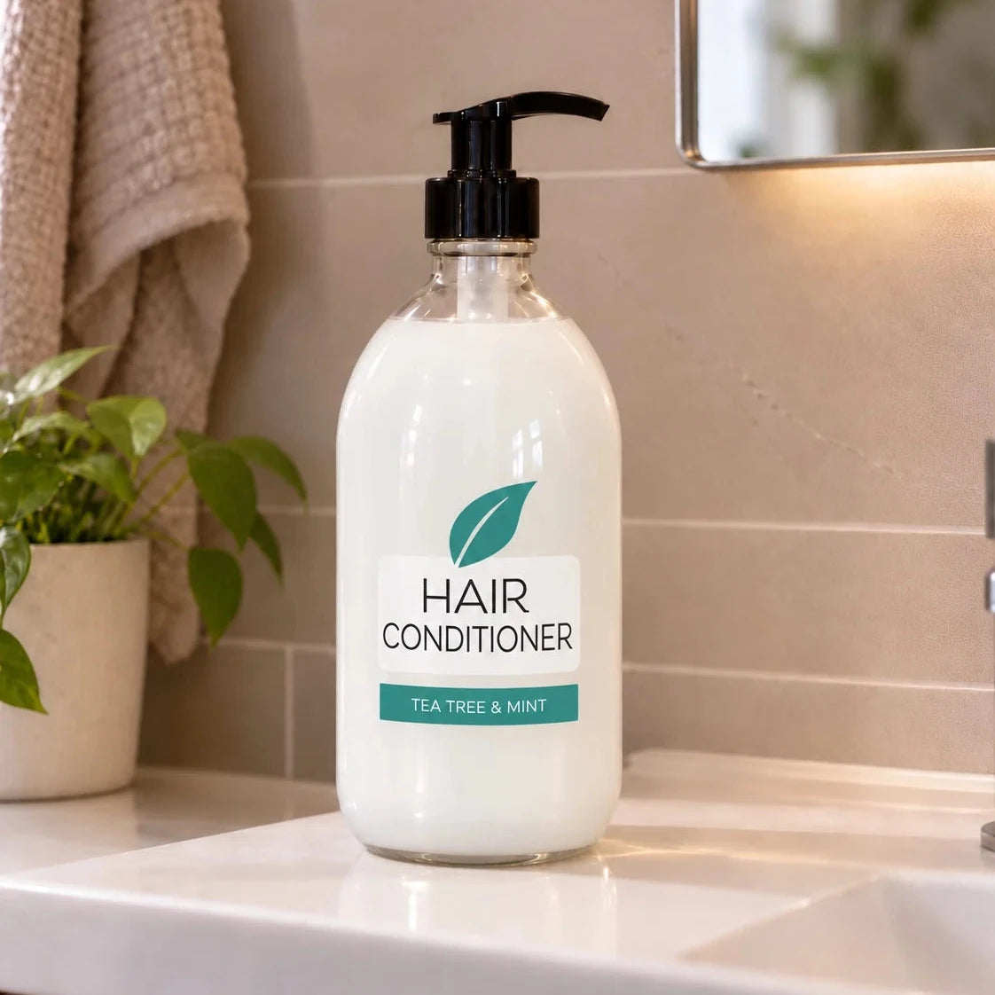 Hair Conditioner - Refillable Glass Bottle (500ml)
