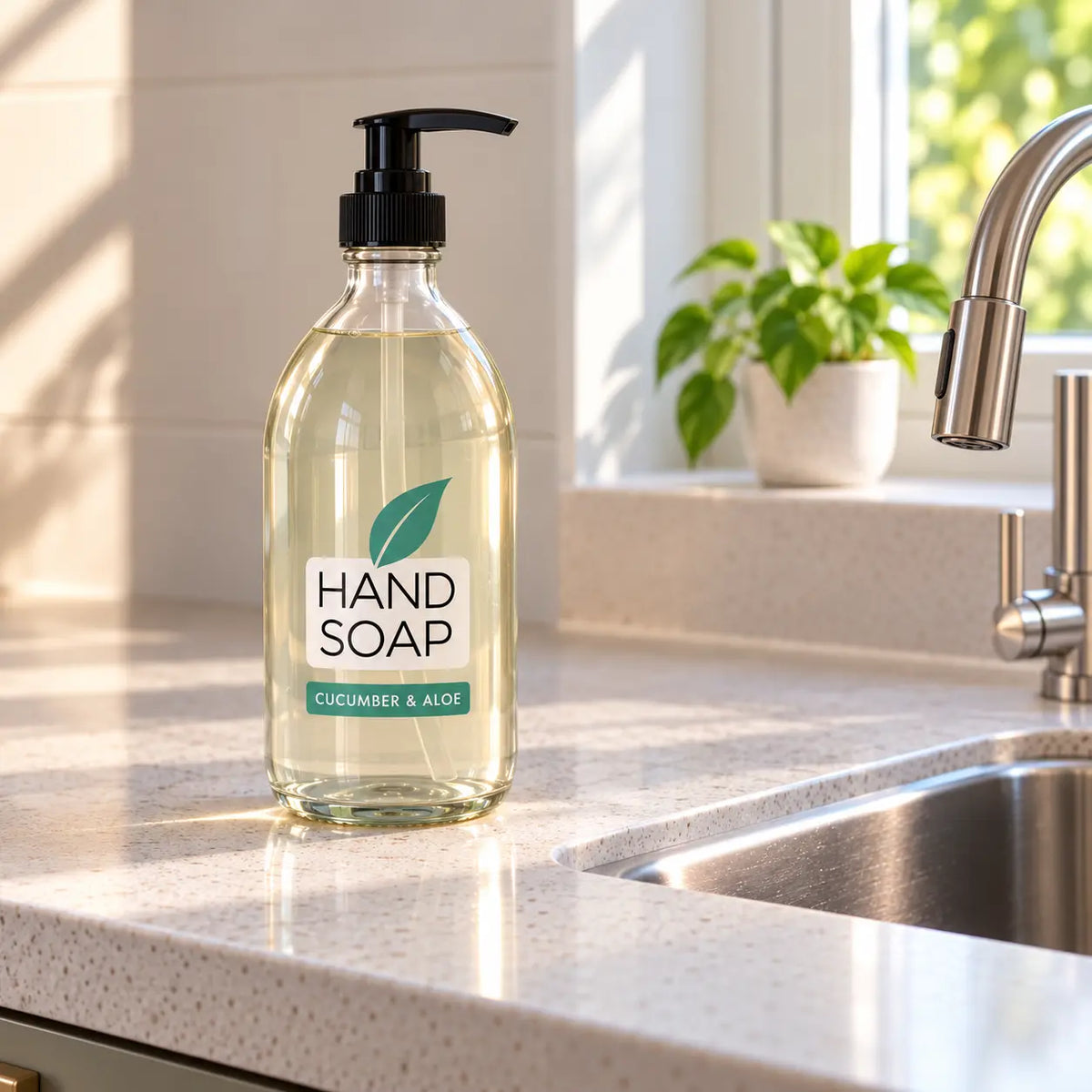 Hand Soap - Refillable Glass Bottle (500ml)