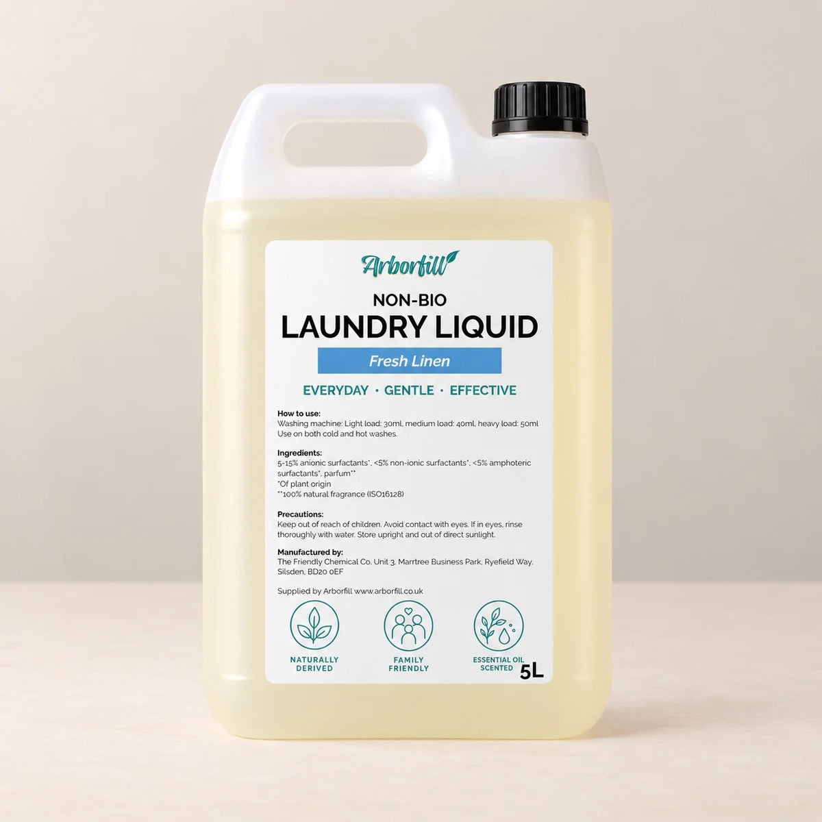 Non-bio Laundry Liquid - 5 Litre refill