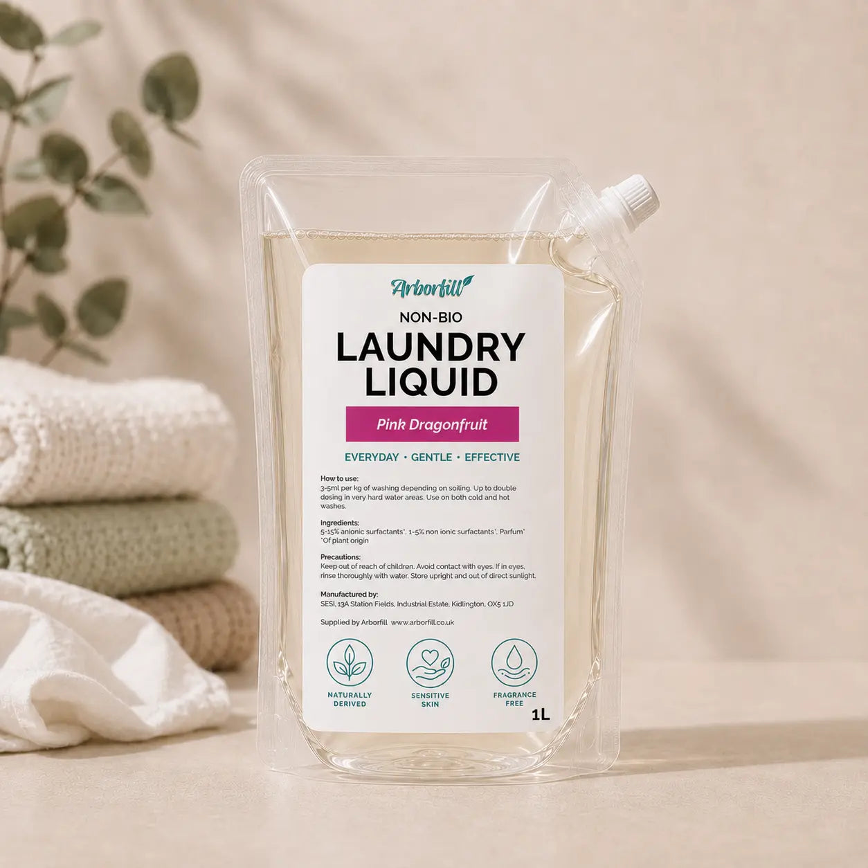 Non-Bio Laundry Liquid - Refill Pouch 1L