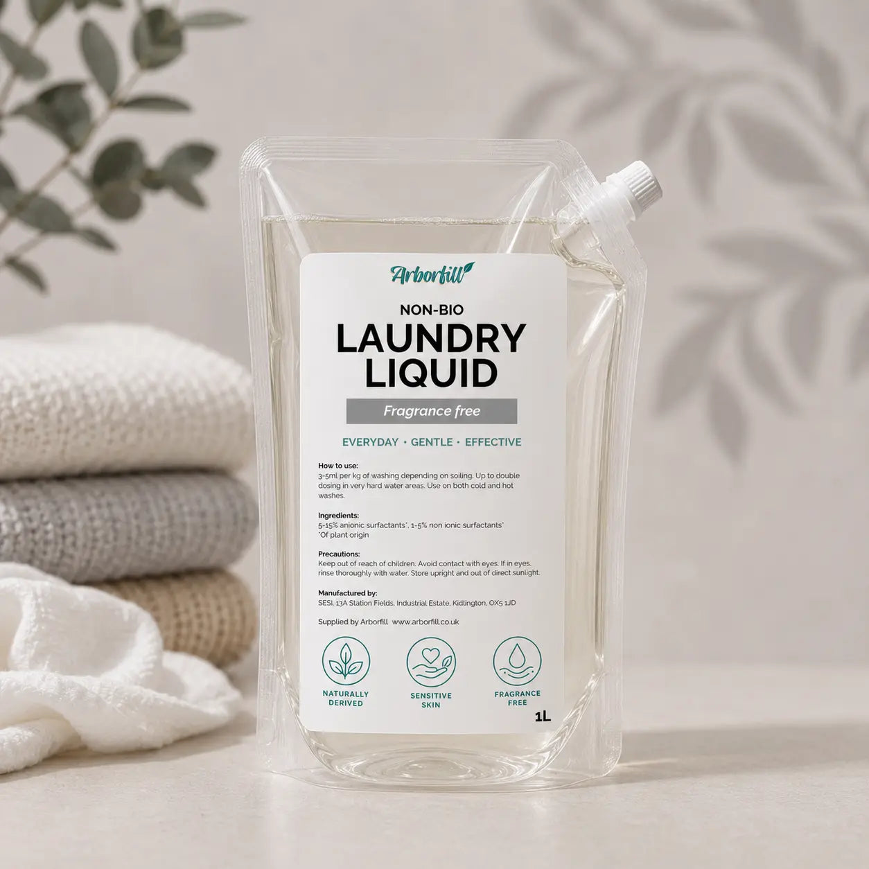 Non-Bio Laundry Liquid - Refill Pouch 1L