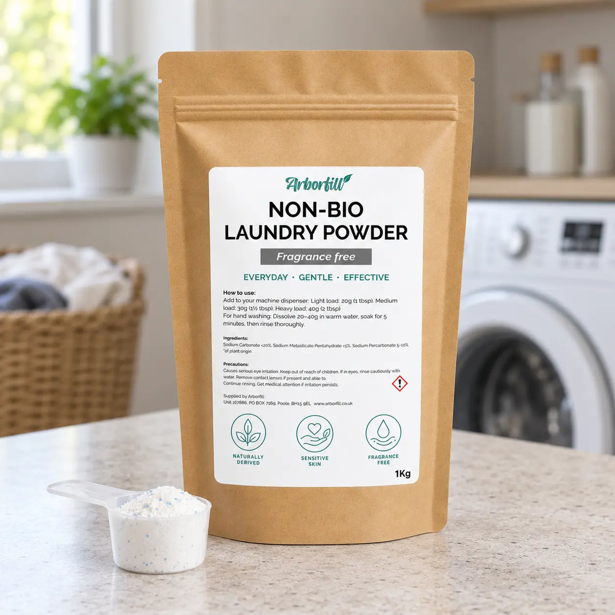Non-bio Laundry Powder - Fragrance free