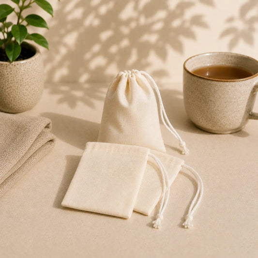 Reusable cotton tea bags (pack of 3)