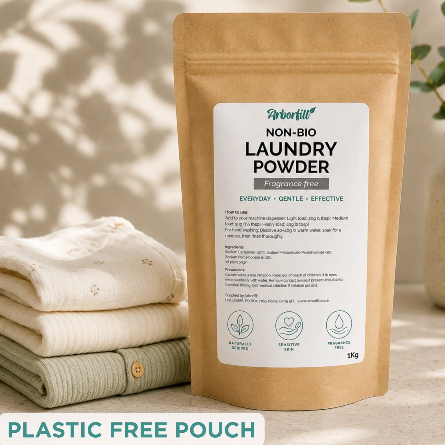 Non-bio Laundry Powder - Fragrance free