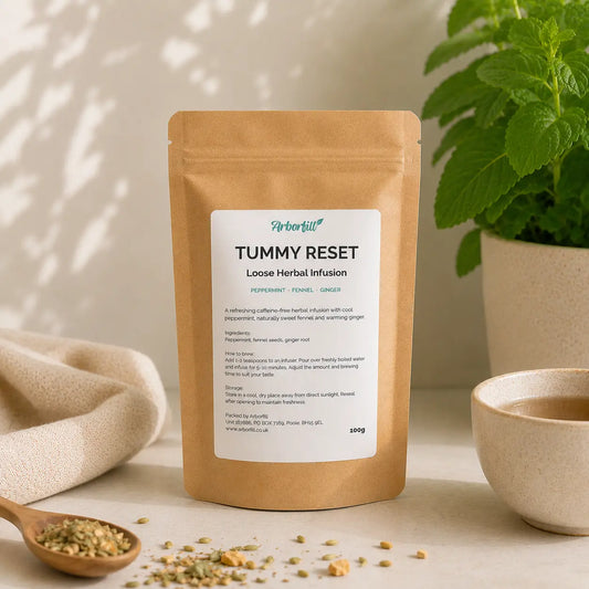 Tummy Reset Loose Herbal Tea - Peppermint, Fennel & Ginger (100g)