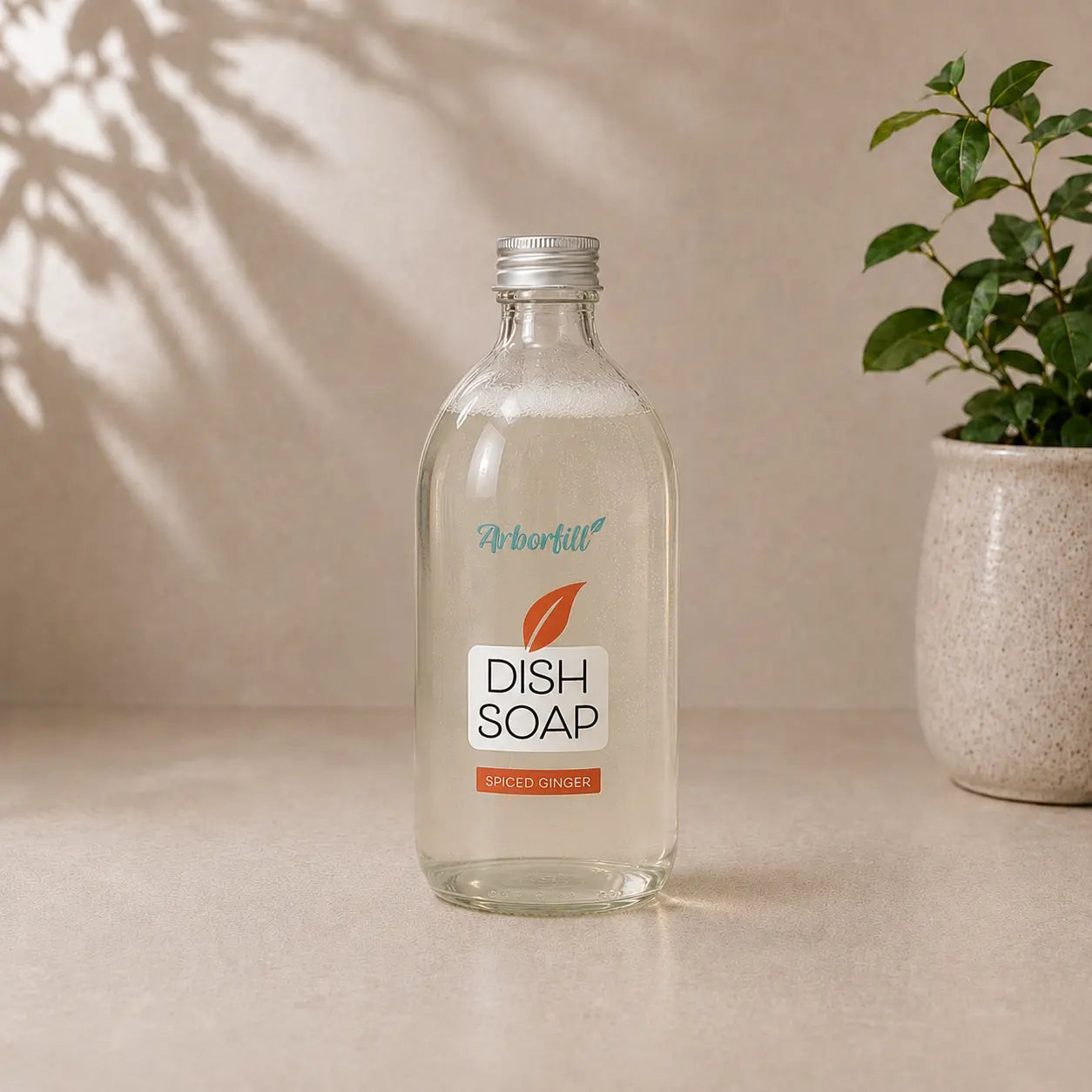 Washing up Liquid - Refillable glass bottle - 500ml