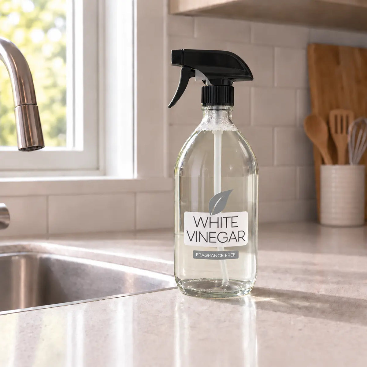 White Vinegar - Refillable Glass Bottle (500ml)