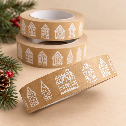 Gingerbread house paper tape