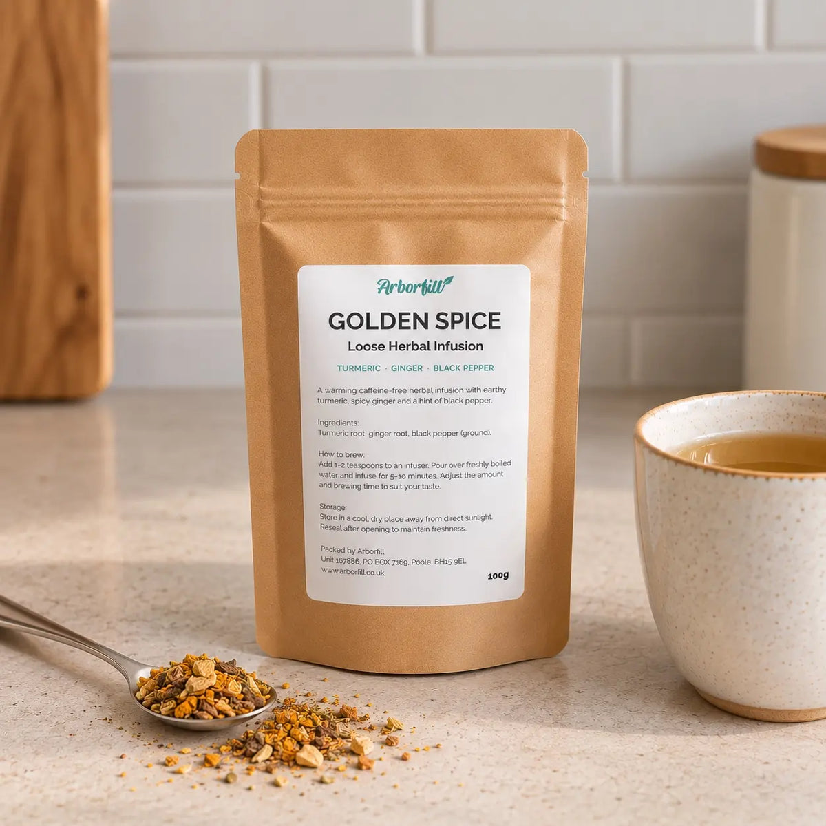 Golden Spice - Ginger, Turmeric & Black Pepper Loose Herbal Tea